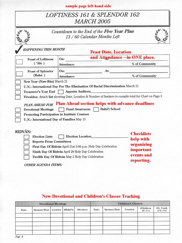 Left Hand Reminder page